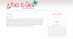 Desktop Screenshot of aplacetogrowcdc.com